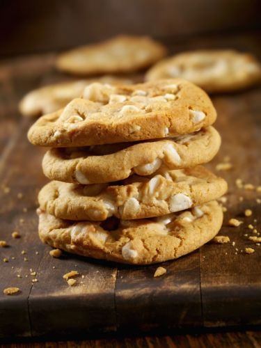 I cookies al cioccolato bianco e noci di macadamia