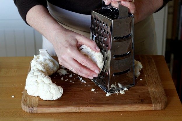 Grattugiare il cavolfiore