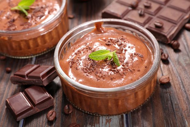 17.  Mousse al cioccolato ed al caramello al burro salato