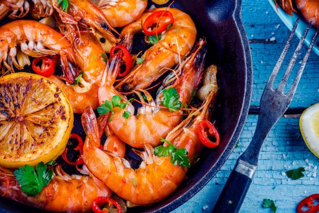 Un piatto con pochi ingredienti