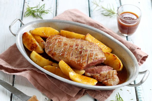 Petto d'anatra alle mele