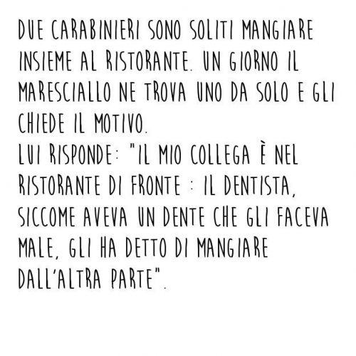 Carabinieri al ristorante