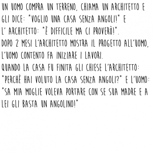 LA CASA SENZA ANGOLI