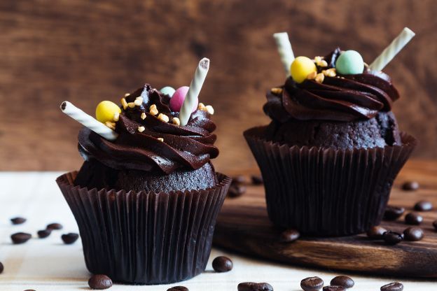 13. Cupcake al cioccolato con glassa di cioccolato