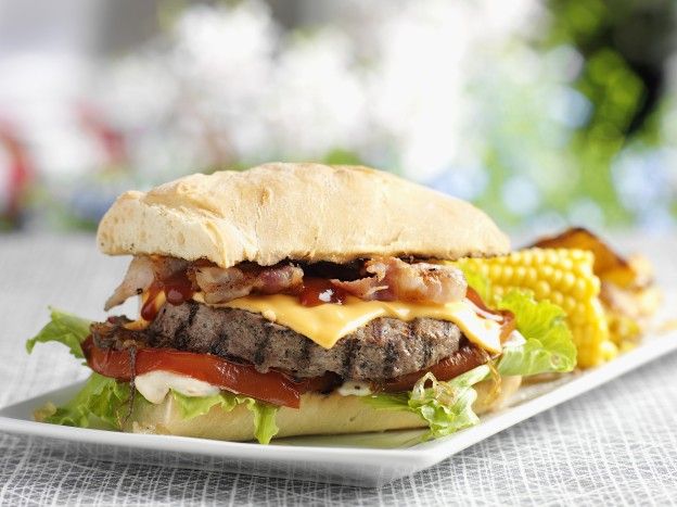 Hamburger al bacon