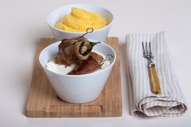 rotolini di vitello agli spinaci