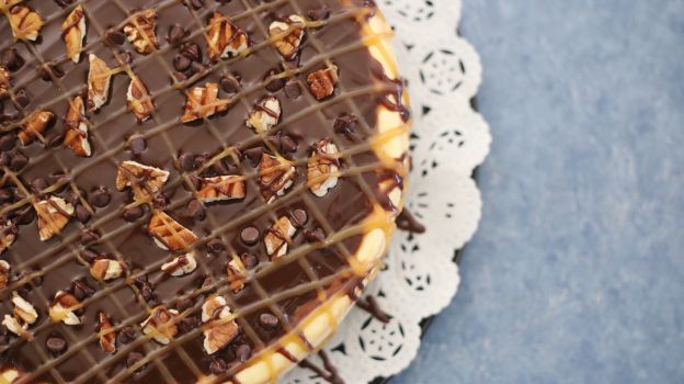 40. Cheesecake cioccolato e caramello