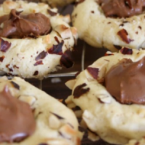 46. cookies alle nocciole e pralinato