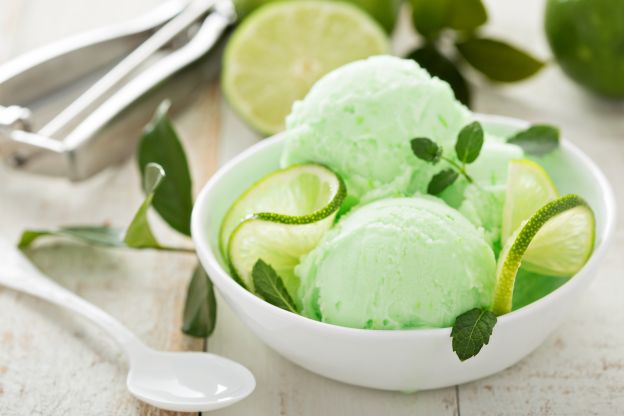 Gelato al limone verde