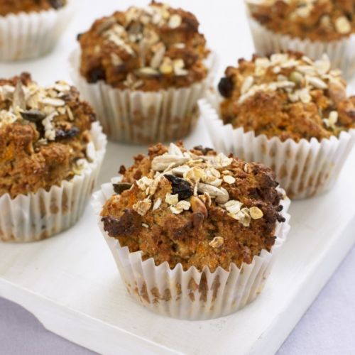 Muffin ai fiocchi d'avena e uvetta