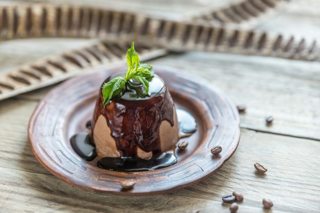 16. Panna cotta al caffé e cioccolato