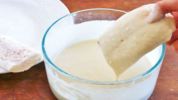 Passate gli ingredienti nella pastella