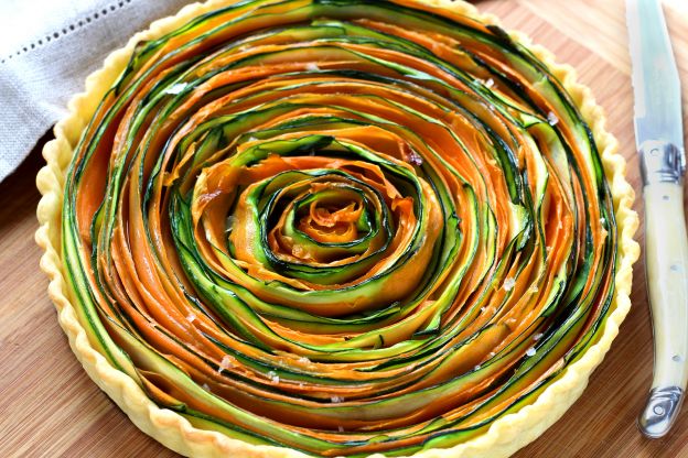 Torta di verdure a spirale