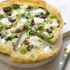Quiche di broccoli con noci e formaggio di capra