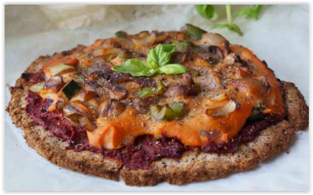 21. Pizza vegan con farina di cocco