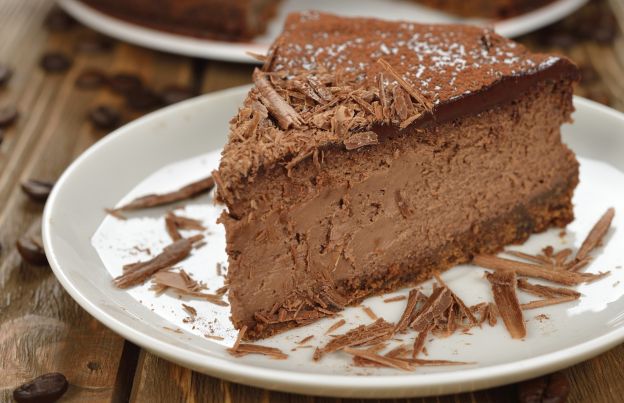 Cheesecake con castagne e cioccolato