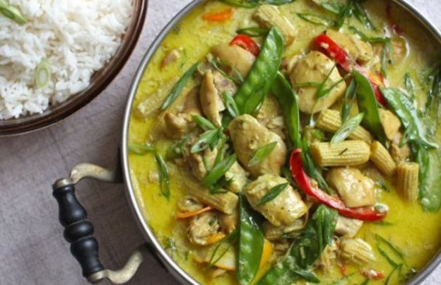 Pollo allo zenzero e latte di cocco