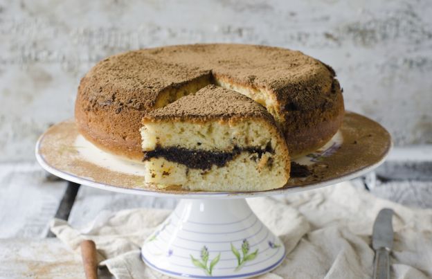 Torta allo yogurt con crema al cioccolato