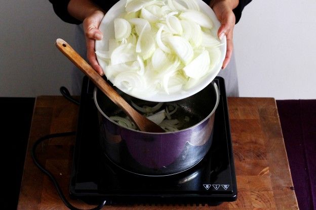 Cottura delle cipolle