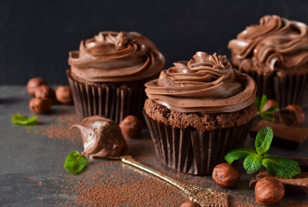 19. Cupcake al cioccolato con glassa di cioccolato