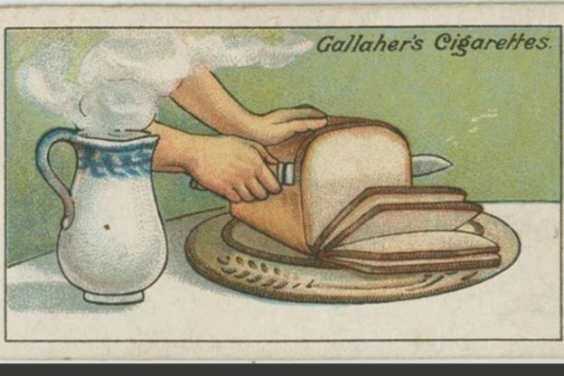 Tagliare il pane a fette sottili