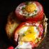 Pomodori al forno ripieni di uova