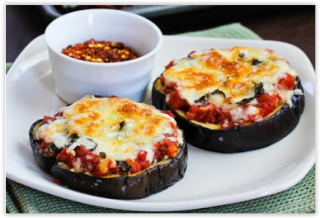 40. Pizza su melanzane