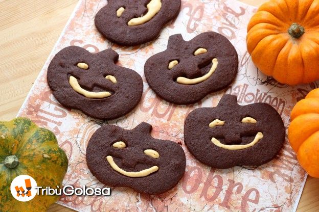 Biscotti zucca per Halloween