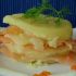 Millefoglie di patate con salmone