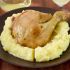 Cosce di pollo arrosto con purè