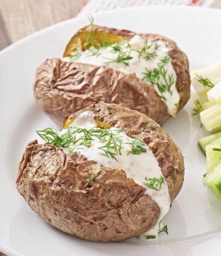 Patate farcite con panna