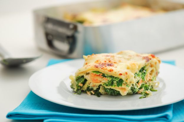 Lasagne spinaci e salmone