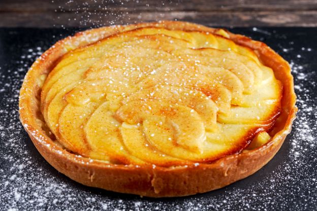 2. Crostata mele e crema