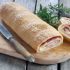 Rotolo di pane salato al prosciutto cotto e fontina