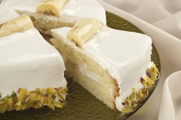 Torta farcita alla banana