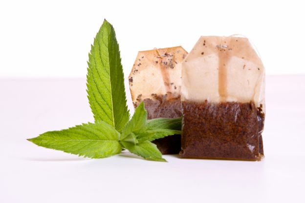 bustine usate di tè