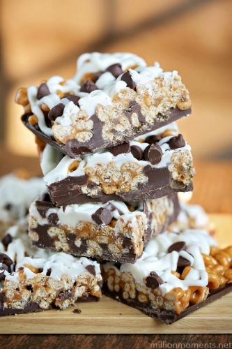 Con cioccolato bianco e fondente