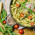 1. Penne rigate alla crema di spinaci e pomodorini