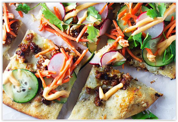 61. Pizza banh mi
