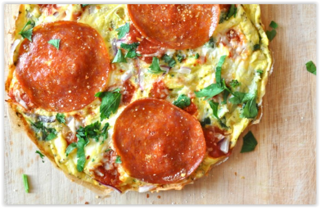 64. Pizza frittata