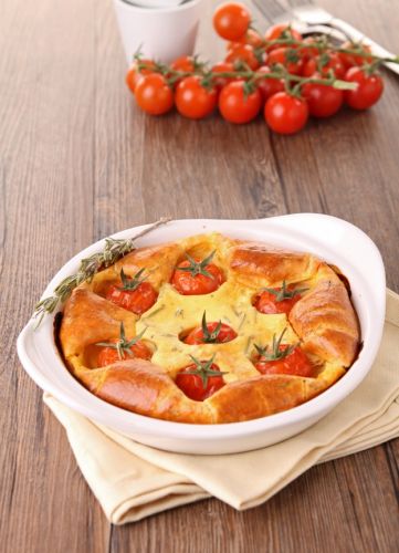 Clafoutis di pomodorini
