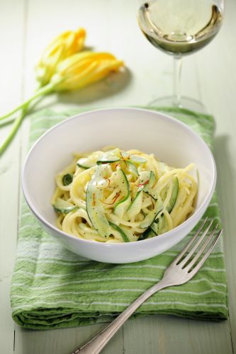 Spaghetti ai fiori di zucca