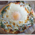 78. Pizza con spinaci e uova