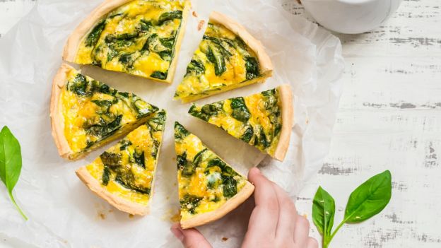 9. Torta salata spinaci e formaggio di capra
