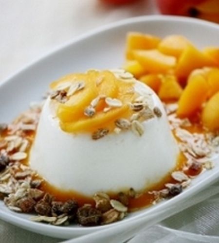 Semifreddo light yogurt, albicocche e muesli