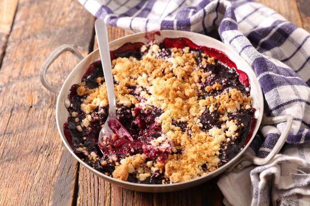 Crumble di mirtilli