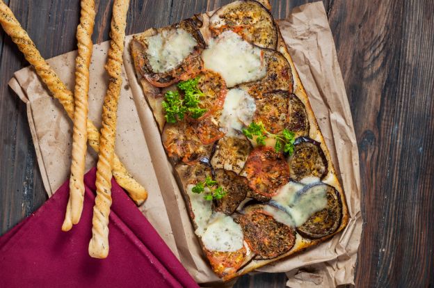 Focaccia rustica con le melanzane