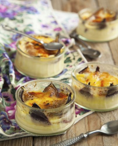 Crème brûlée ai fichi