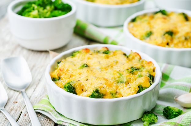 Gratin broccoli e formaggio
