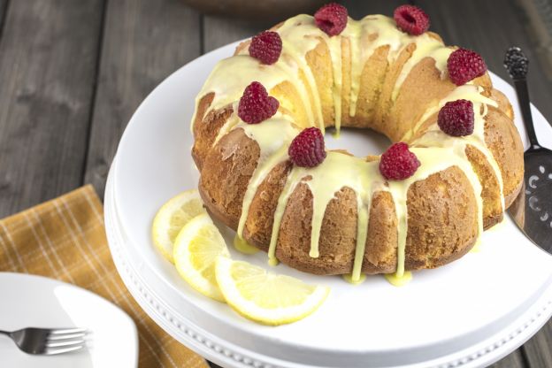 Ciambellone limone e lampone
